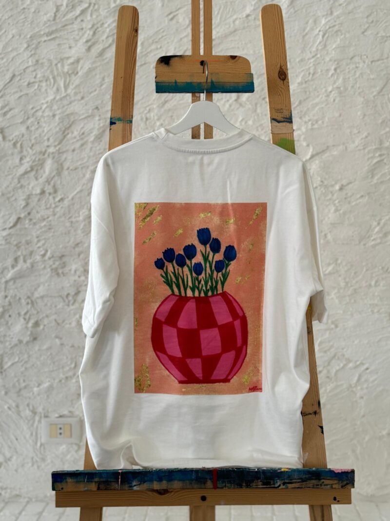 Blue Tulip Vase Tee - Image 3