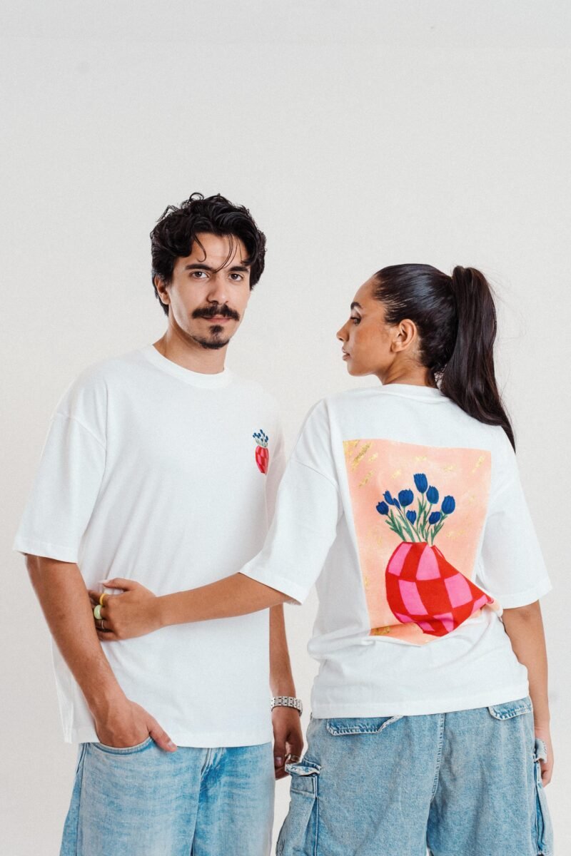 Blue Tulip Vase Tee