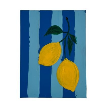 Lemon On Blue Strips