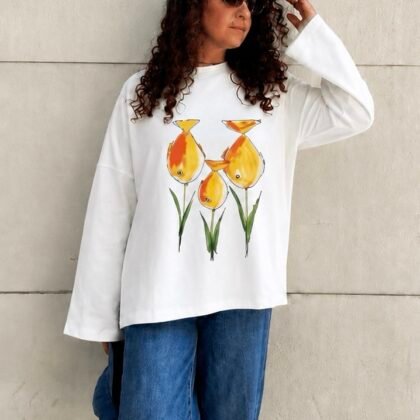 Yellow Bloom Fish Long Sleeve | Fish O' Fantasy